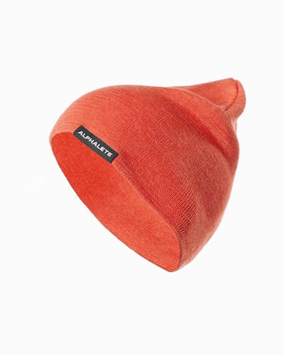 Alphalete Bavlněné Knit Beanie Oranžové | 01268MNIX