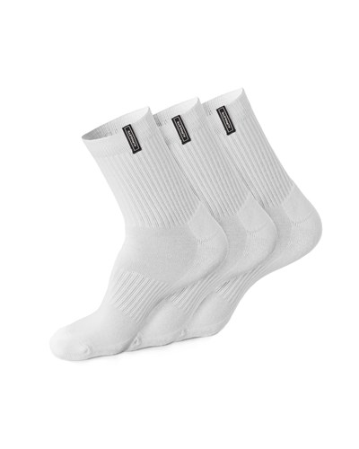 Alphalete Crew Sock Bílé | 65391UJQC