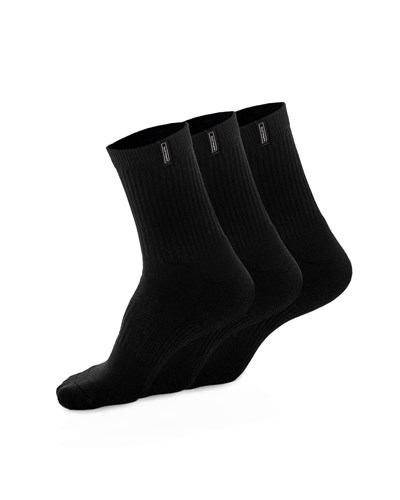 Alphalete Crew Sock Černé | 59174MZWN
