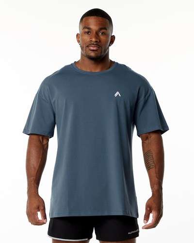 Alphalete Drop Shoulder Tee Blankyt | 54370WYKE