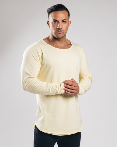 Alphalete Fitted Long Sleeve Sea Salt | 12879BHZA