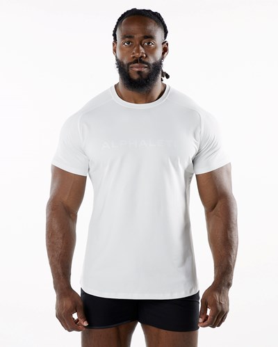 Alphalete Fitted Performance Krátké Sleeve Avalanche | 64175LUCB