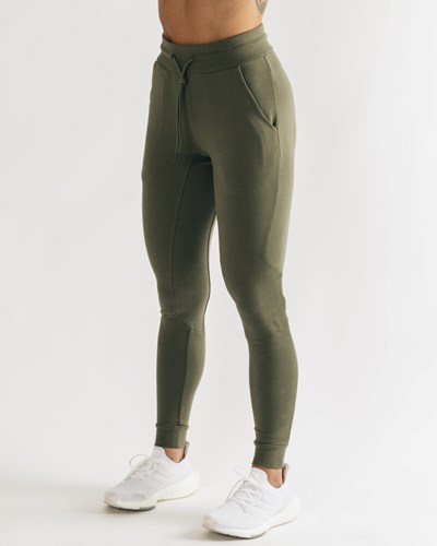 Alphalete Fitted Single-Brushed 29" Jogger Světle Olivy Zelené | 60482FPBL