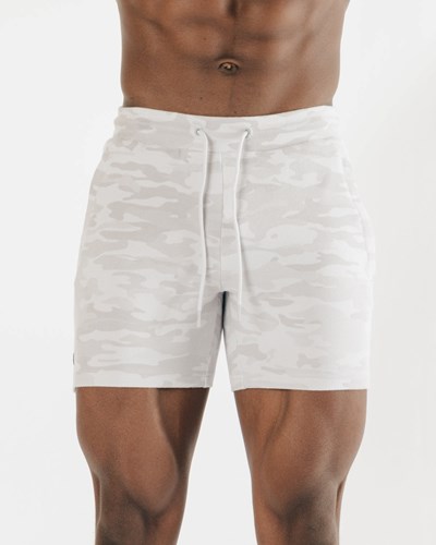 Alphalete Fitted Single-Brushed 7" Krátké Stříbrné Maskáčové | 83425XESO