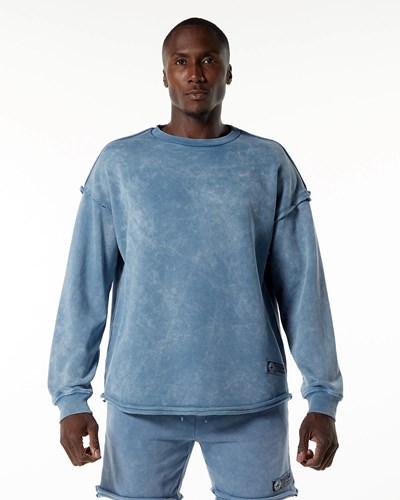 Alphalete Heavyweight Washed Terry Pullover Blankyt | 36920KNGY