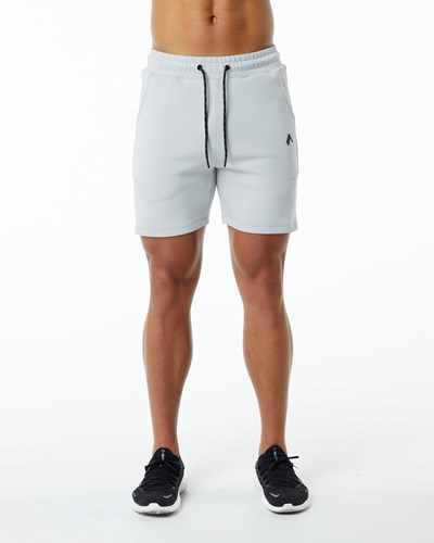 Alphalete Interlock Knit 6" Krátké Šedé | 16029BXEZ