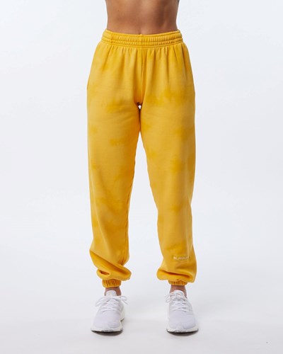 Alphalete Washed 30" Fleece Jogger Honey | 94570DAGY