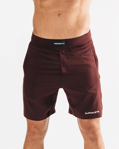 Alphalete Woven 4-Way Stretch 7" Krátké Merlot | 64738DGPW